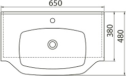 Opadiris Тумба с раковиной Мираж 65 орех – фотография-9
